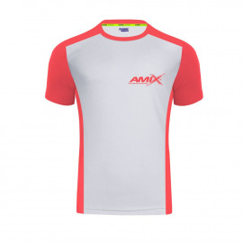 Camiseta RunFit Score Color Gris-Naranja