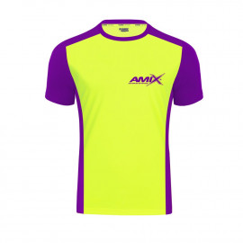 Camiseta RunFit Score Color Amarillo-Morado