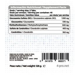 Glucosamine   MSM   Chondroitin 90 Tabs