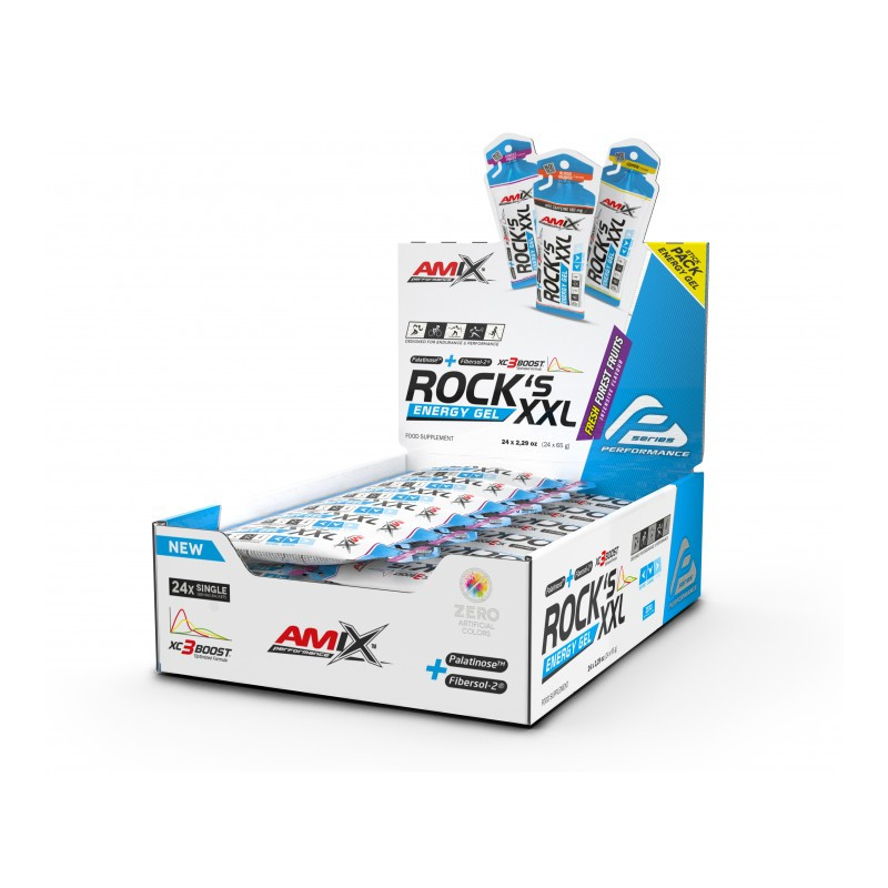 Rock´s Gel XXL Sin Cafeina 24 x 65 Grms