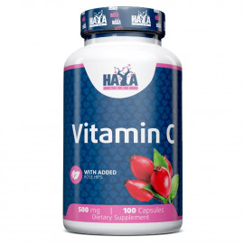 Vitamin C With Rose Hips 500 mg - 100 Caps 