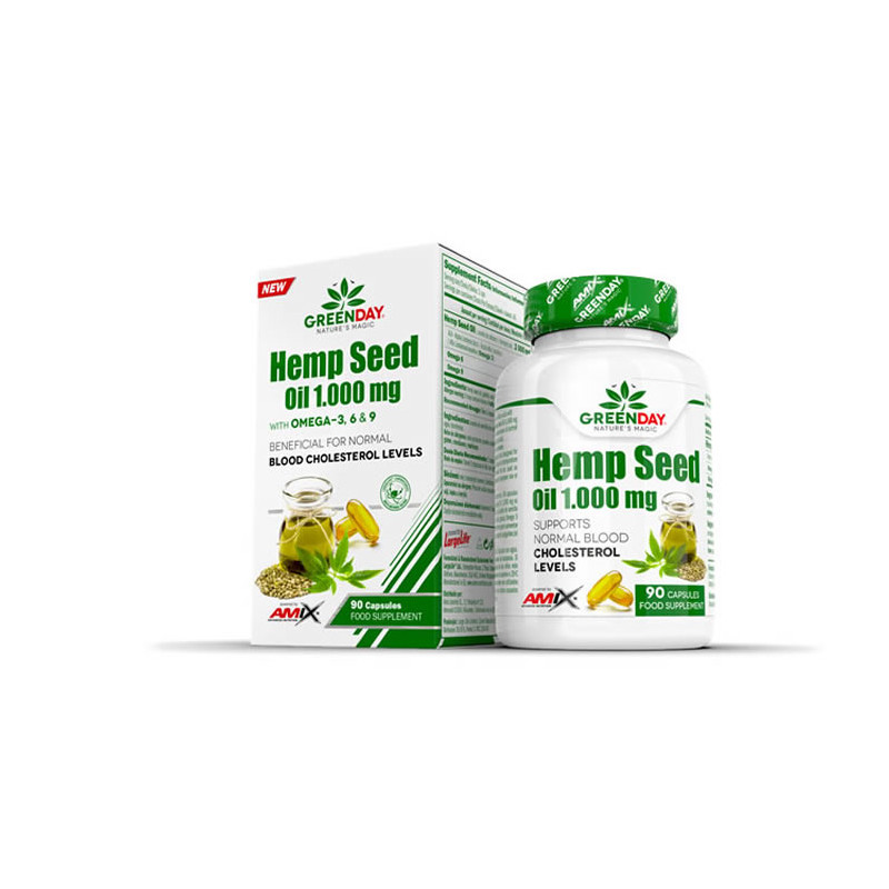 GREENDAY® Hemp Seed Oil 1000 mg 90 Softgel