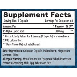 R-Alpha Lipoic Acid 60 Vcaps 100 mg