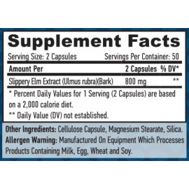 Slippery Elm 400mg  100 VCaps