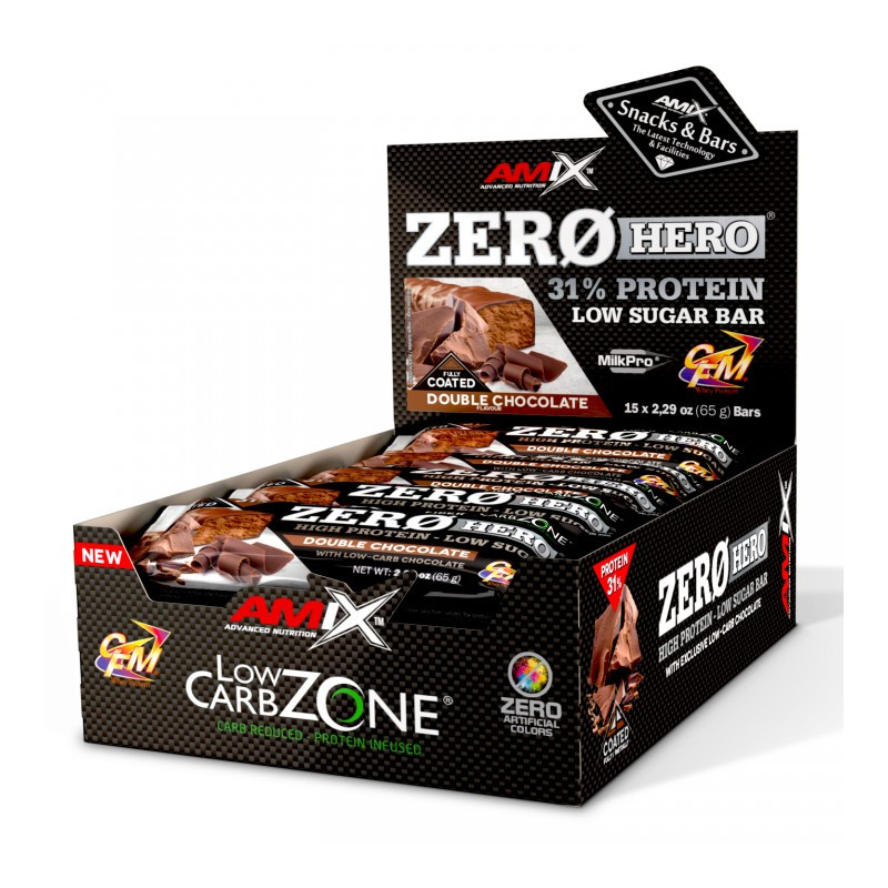 Zero Hero Protein Bar 15*65 Grms