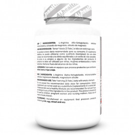 AAKG 1000 mg - 100 Tabs. Ingredients