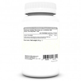 Chromium 200 mcg 200 Tabs Facts