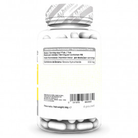 Betaine HCL 650 mg 90 Caps Facts