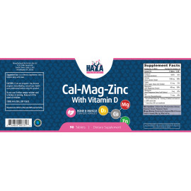 Calcium Magnesium & Zinc With Vitamin D 90 Tabs.