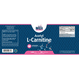 Acetyl L-Carnitine 1000 mg - 100 Caps.