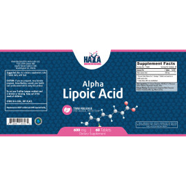 Alpha Lipoic Acid -Time Release- 600  mg. - 60 Tab