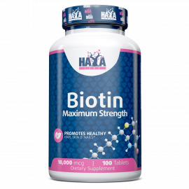 Biotin Maximum Strength 10,000 Mcg. - 100 Tabs.