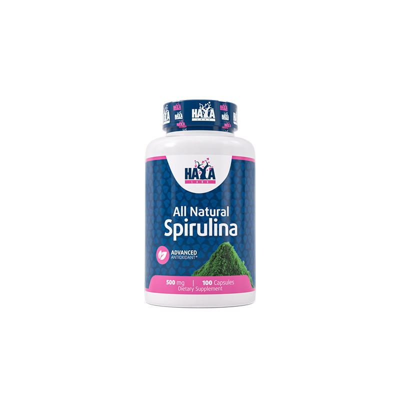 All Natural Spirulina 500 mg. - 100 Caps.